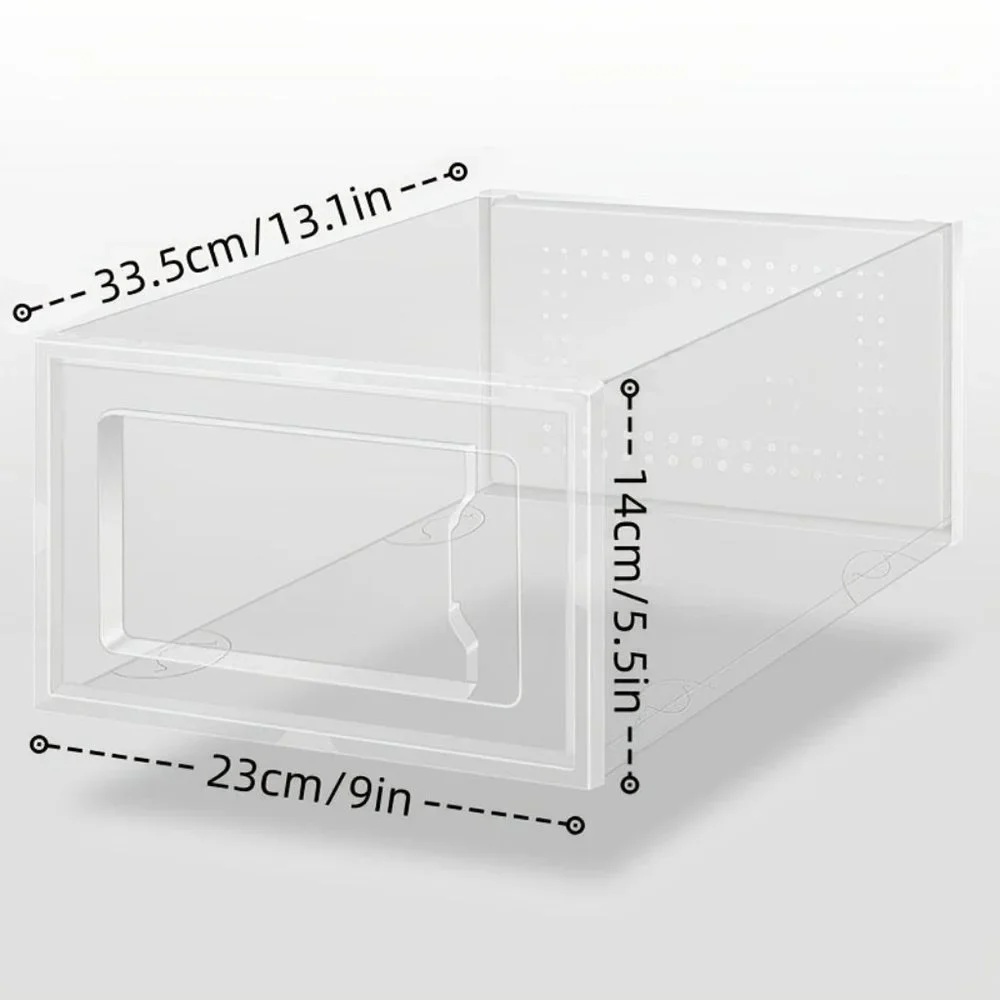Plastic Stackable Transparent Shoe Cabinet